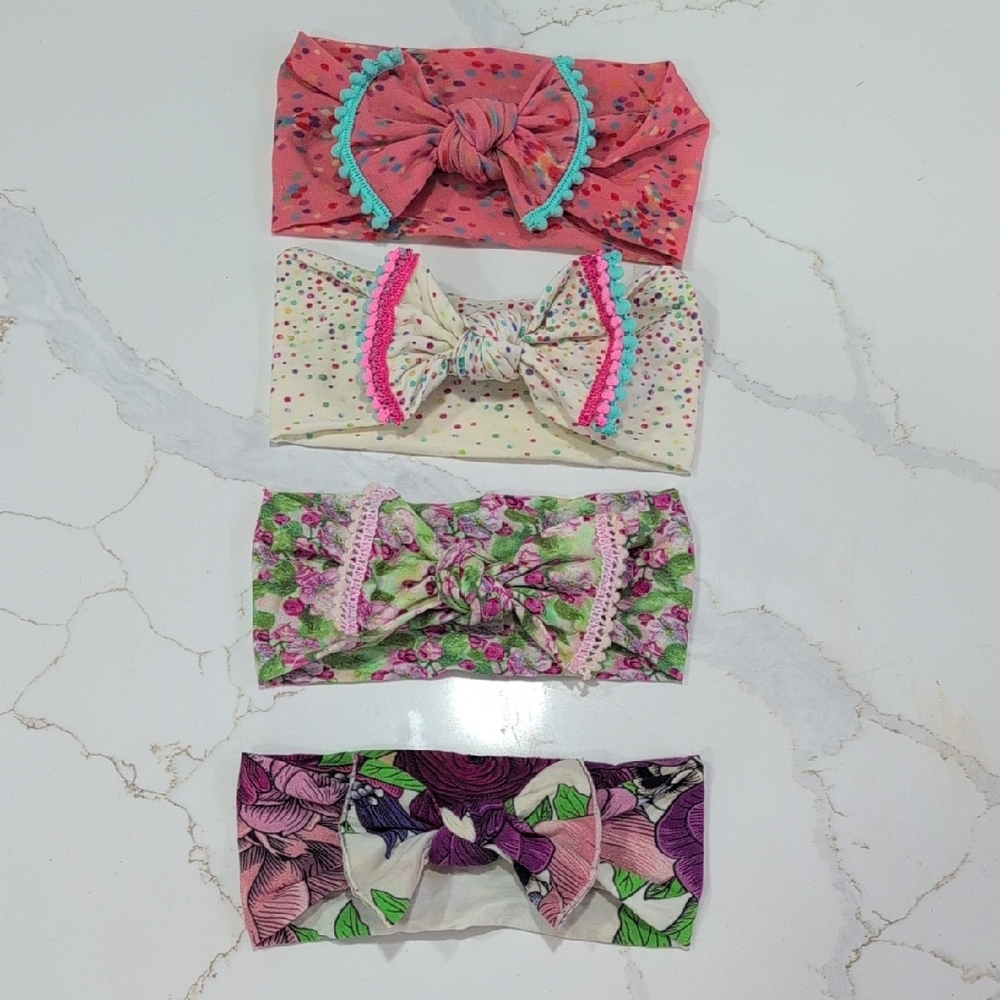 BABY BLING Colorful Kids Headband Set (4)